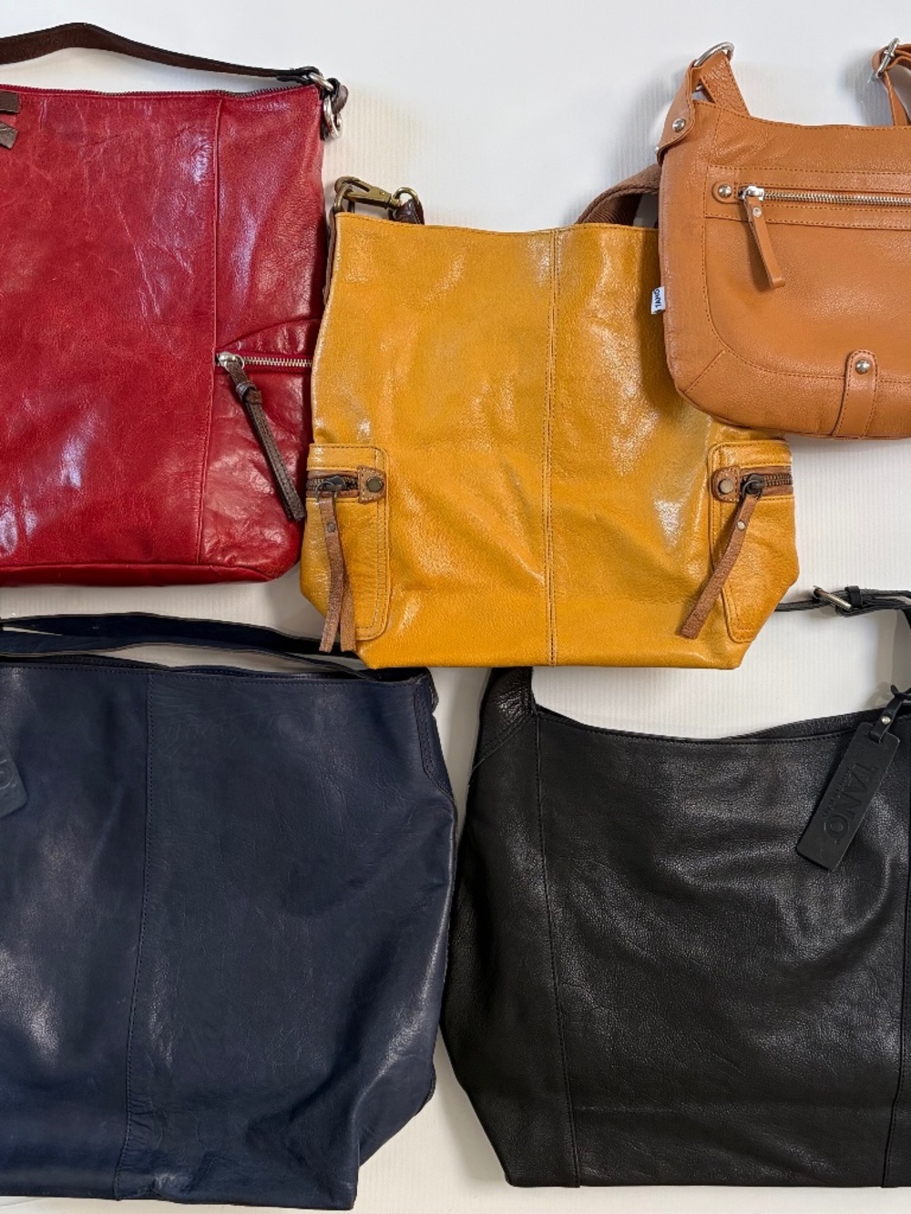 TANO Leather Bags — Set of 5